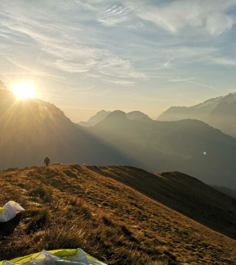 Sonnenaufgang Dolomiten