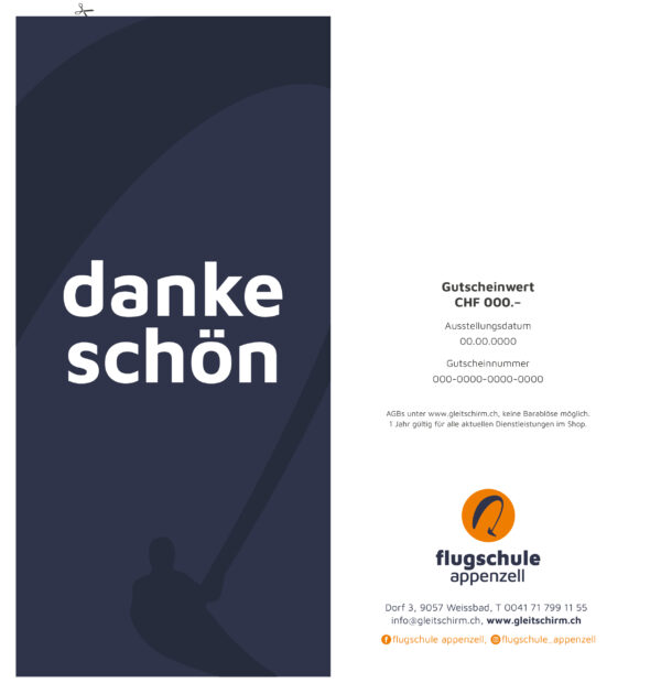 «Dankeschön» Wertgutschein
