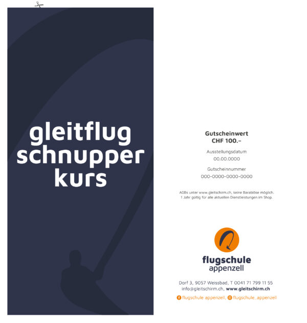 Schnupperkurs Gutschein