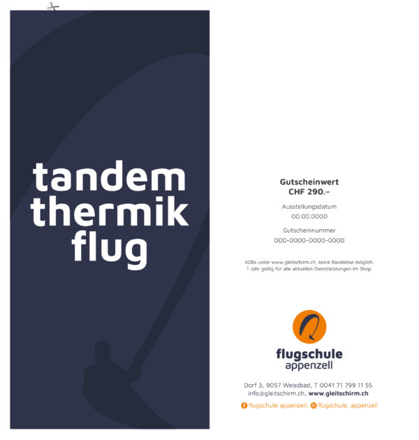 Thermikflug Gutschein